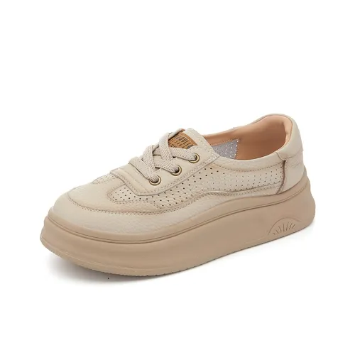 Help AUTUMN Лето Этнический стиль Белые Кроссовки Vintage Casual Обувь Женская