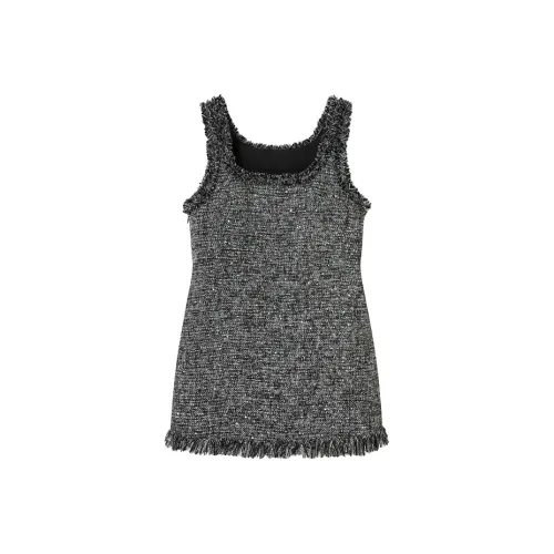 UENA Straps Платье с обтрепанным краем платье-камзол женское