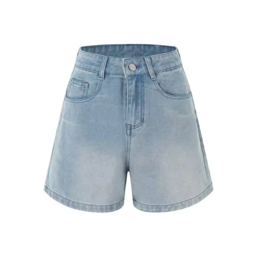 Tonlion Светло-синие женские джинсовые шорты
