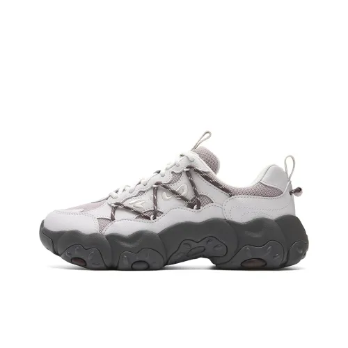 FILA FLUID 6 Устойчивый к истиранию Дышащий Легкий Низкий Топ Повседневная Обувь Женская Светло-Серый Фиолетовый