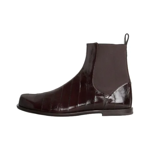 FENDI FF Короткий Челси Мужской Коричневый