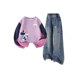 Dile Play K Hibiscus Pink + Solid Color Denim Blue