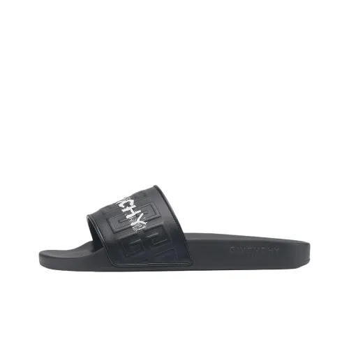 Givenchy 4G Rubber Slide Тапочки Мужские Черные