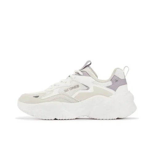 361° Croissant кожа сетка устойчивый к истиранию амортизаторы низкий топ повседневный женский сиреневый серый фиолетовый