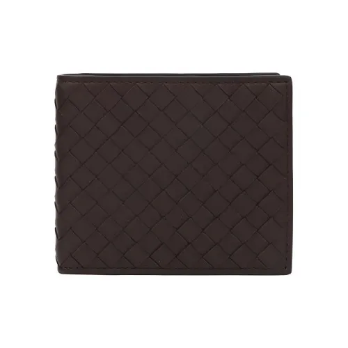 Bottega Veneta Bottega Veneta Luggage Collection Sheepskin Wallet Mini Unisex Dark Brown