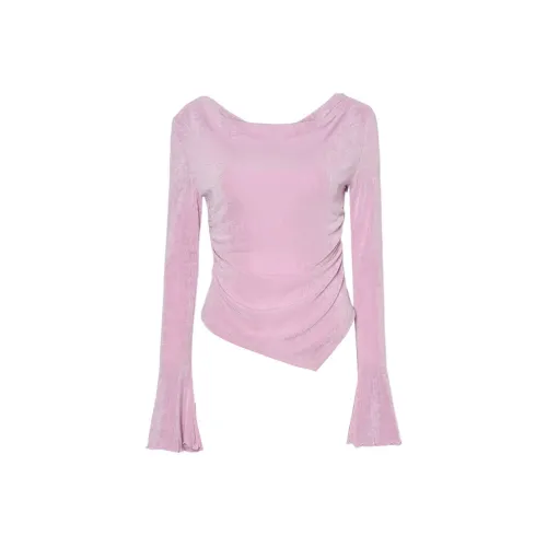 DPLAY Клубничный Кремовый Розовый Женские T-рубашки