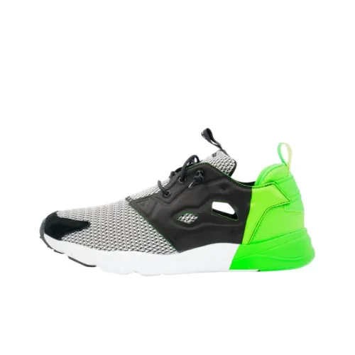Reebok Furylite Беговые кроссовки Черный Белый Зеленый Мужской