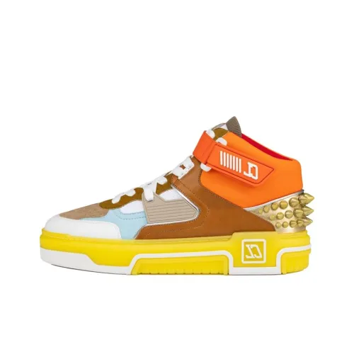 CL Astroloubi Высокие Кроссовки для Скейтбординга Мужские Коричнево-Желто-Оранжевые