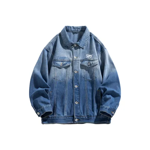 ROBINHOOD Небесно-голубой и Белый Облако Унисекс Джинсовые Куртки