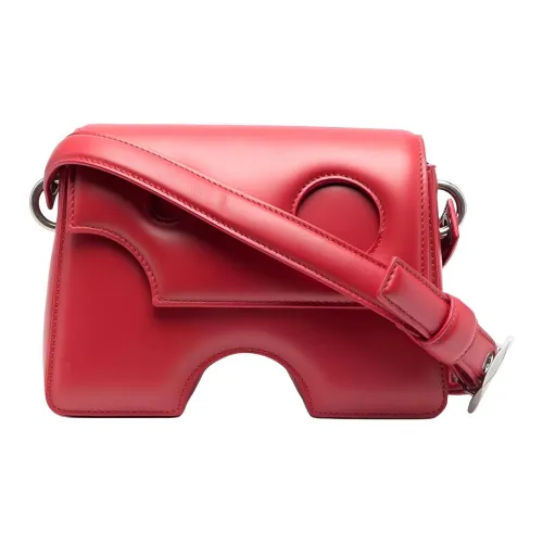 Off Белый Burrow Натуральная кожа Нерегулярной формы Сумка через плечо Обычная Унисекс Красный