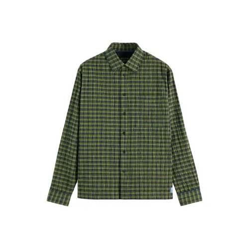 Scotch Soda Зеленая Калла Мужская Рубашка
