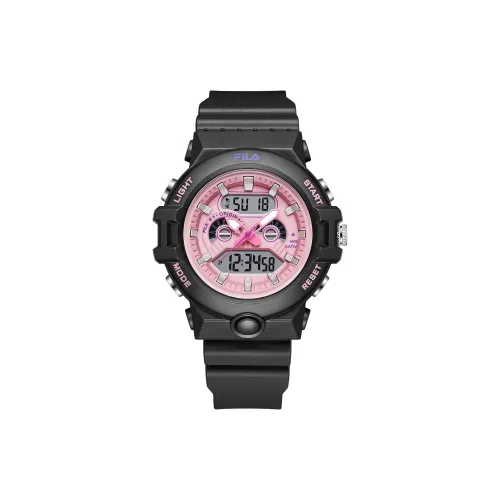FILA Наручные часы Electronic Механизм Смола Ремешок Розовый Циферблат Унисекс