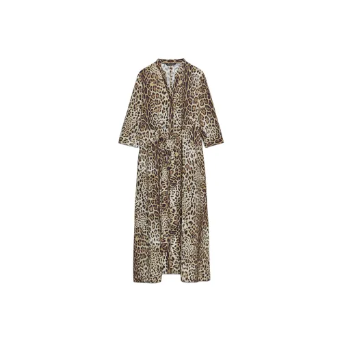 ZARA ZW Series Длинное платье с длинными рукавами женское