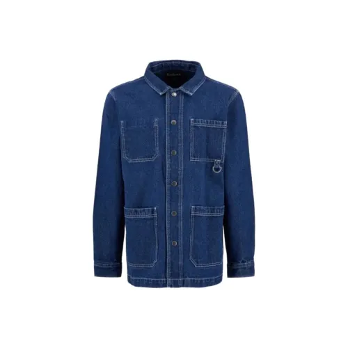 BARBOUR Синий Мужской Джинсовый Куртка