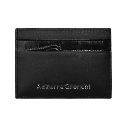Azzurra Gronchi Коровья кожа Держатель для карт Унисекс Черный