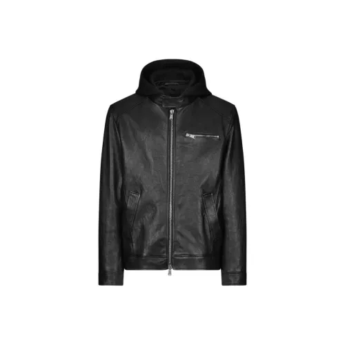 Dondup FW25 Leather Jacket Men's