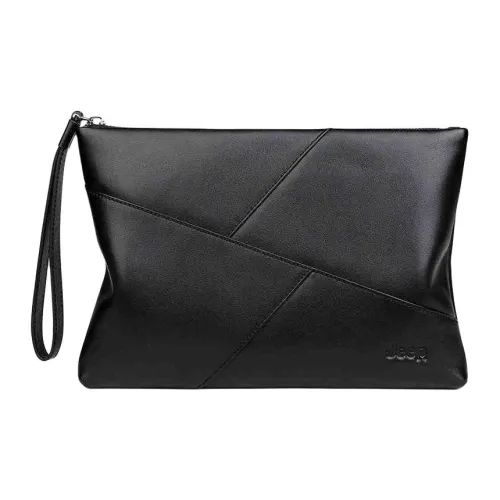 JEEP Коровья кожа Клатч Средний Унисекс Черный