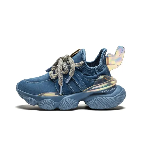 WHITE SANDS Износостойкие Дышащие Низкие Кеды Мужские Синие