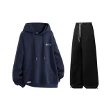 Комплект одежды (Темно-синий топ + черные штаны)