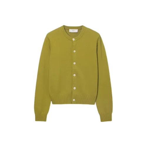 Dunst Унисекс Crewneck KNIT Кардиган Оливковый Хаки Трикотаж Унисекс