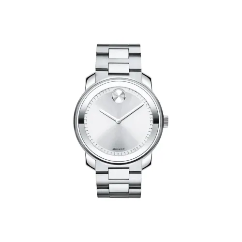 MOVADO Porter Collection Кварцевый механизм Мужские часы Часы 42 мм Серебристый циферблат Корпус из нержавеющей стали