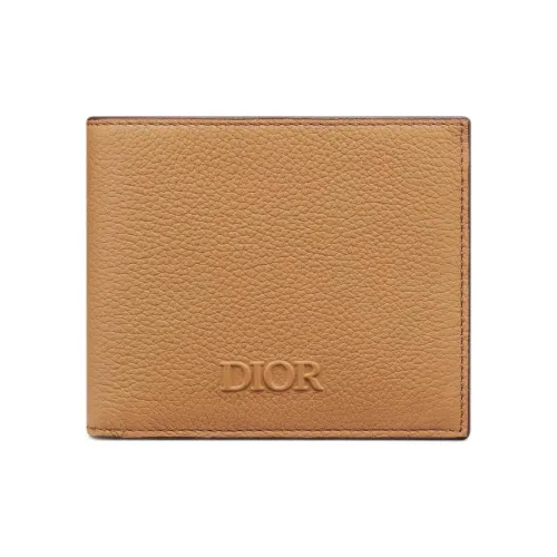 DIOR Телячья кожа Кошелек Унисекс Коричневый