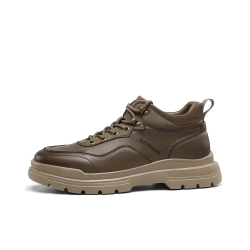 SEPTWOLVES Прохладный визуально увеличивает рост Винтаж Рабочие ботинки Мужской HD