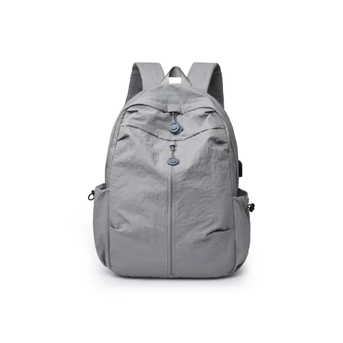 GKY Нейлоновый Рюкзак Стандартный Унисекс Черный Серый