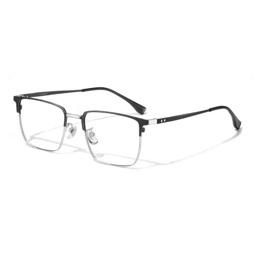 Wood Premium Alloy Pure Titanium Eyeglass Frames Unisex