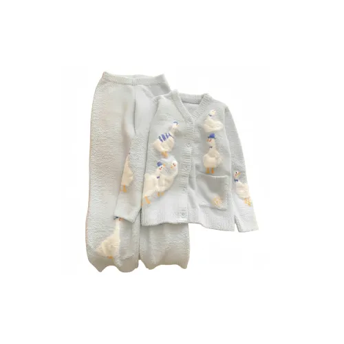 ECONICE Белый гусь Стандартный Женские Пижамные комплекты