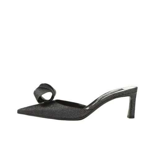 SERGIO ROSSI Sr Bigoudi Домашние тапочки 6 см Женские Черный