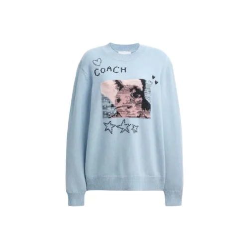 COACH Синие Женские Свитера