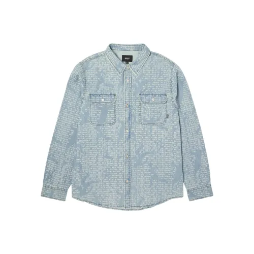 HUF FW25 Ceremony Деним Рубашка Унисекс