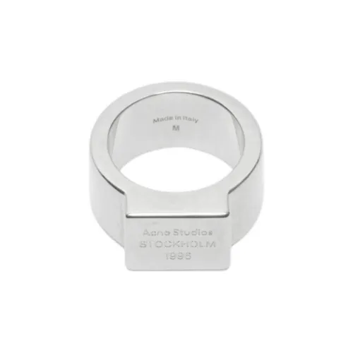 Acne Studios Латунь Кольца Унисекс Полу-Матовый Серебряный
