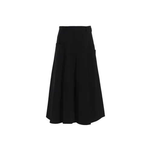 Yohji Yamamoto Y'S FW25 Хлопковая саржа Передний карман Юбка Повседневная Длинная Юбка Женская