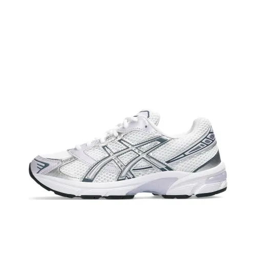 ASICS Gel 1130 Амортизация Износостойкий Низкий Топ Городской Коммутатор Беговые кроссовки Женские Белые Серебряные