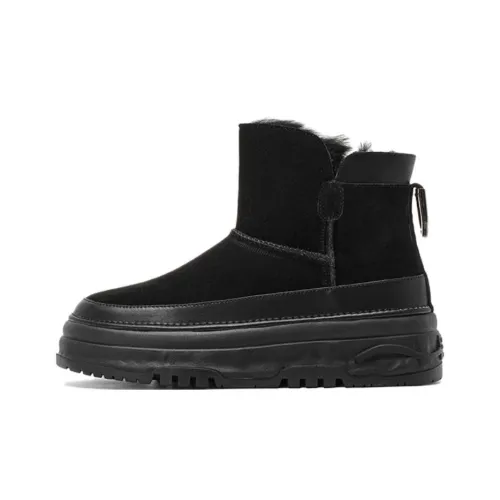 C°BANNER Сноубутсы Черный флис с подкладкой Женские