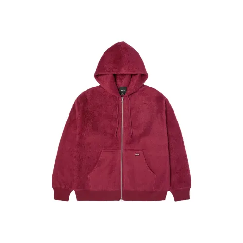 HUF FW25 CORSO Heavy Weight Full Zip Hoodie Velvet feel Coat Unisex HUF FW25 CORSO Тяжелый Взвешенный Полузакрытый Худи Бархат feel Куртка Унисекс