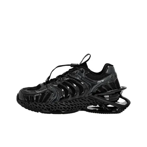 PLEIN SPORT Низкий топ Повседневная обувь Унисекс Черный