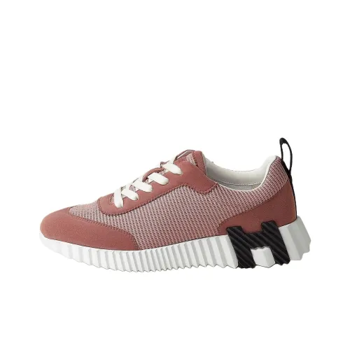 HERMES Bouncing Low Топ Повседневная обувь Женская Розовая