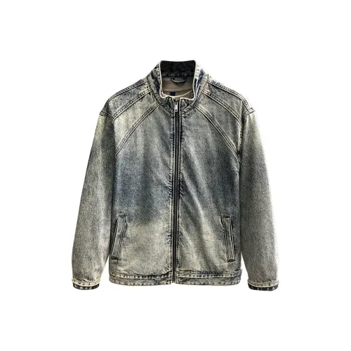 YGQPZHZ Синий Мужской Джинсовые куртки