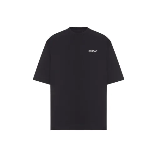 Off Белый Черный Мужские T-рубашки