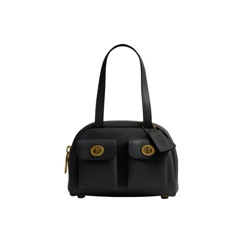 COACH Сумка через плечо из коровьей кожи маленькая женская черная