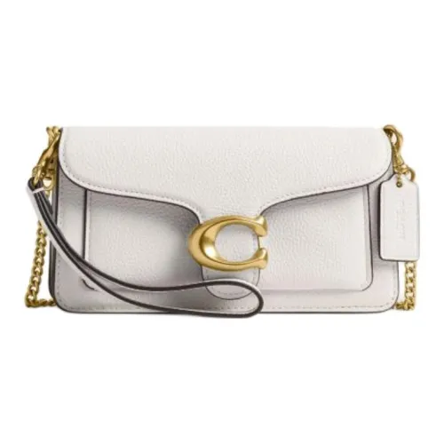 COACH Tabby Коровья кожа Сумка через плечо Маленькая сумка на плечо Женская белая