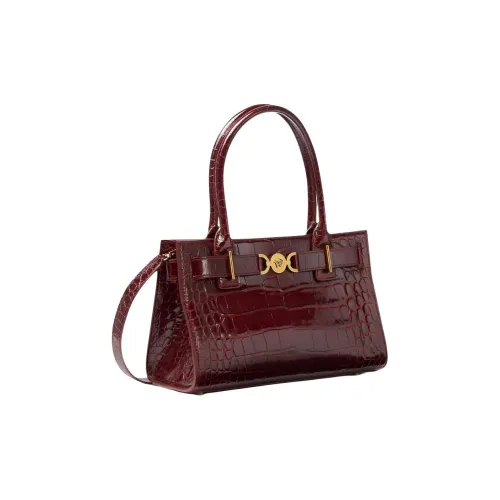 FANSIZHE Кожа Тоут Сумка Сумка для покупок Сумка через плечо Сумка среднего размера Женская Бургунди