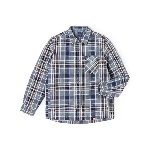 Lee Синий Серый Мужской Пуховик