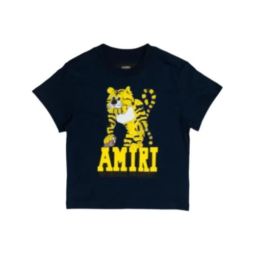 AMIRI Морской Синий Детские Рубашки