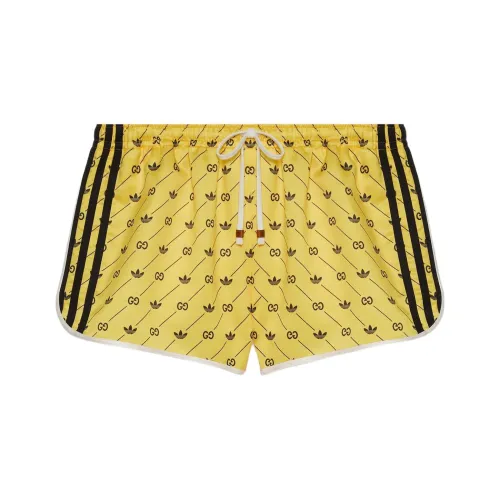 GUCCI Adidas X GUCCI Co Branded Series SS22 Повседневные шорты Унисекс Желтый