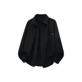 [Линия Вельвет Дышащий] Черный (Удачи приходит к Логотипу на груди)