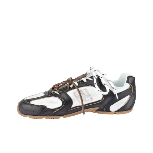 New Balance x MIU MIU NB 530 SL Низкий топ Повседневная обувь Женская Черный Белый